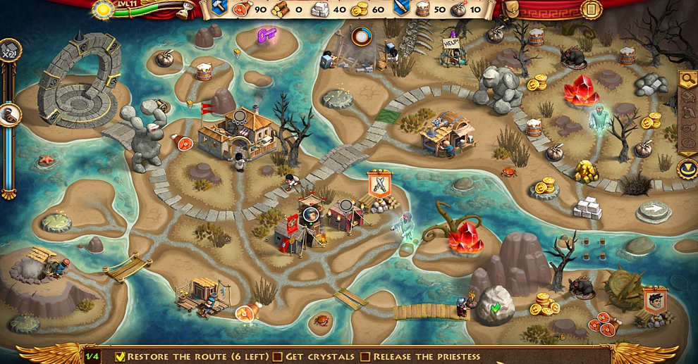 Screenshot № 4. Download Roads of Rome: Portals and more games from Realore website