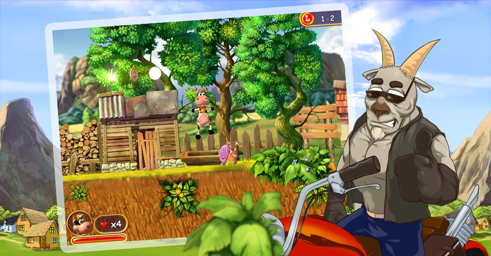 Screenshot № 1. Download Supercow and more games from Realore website