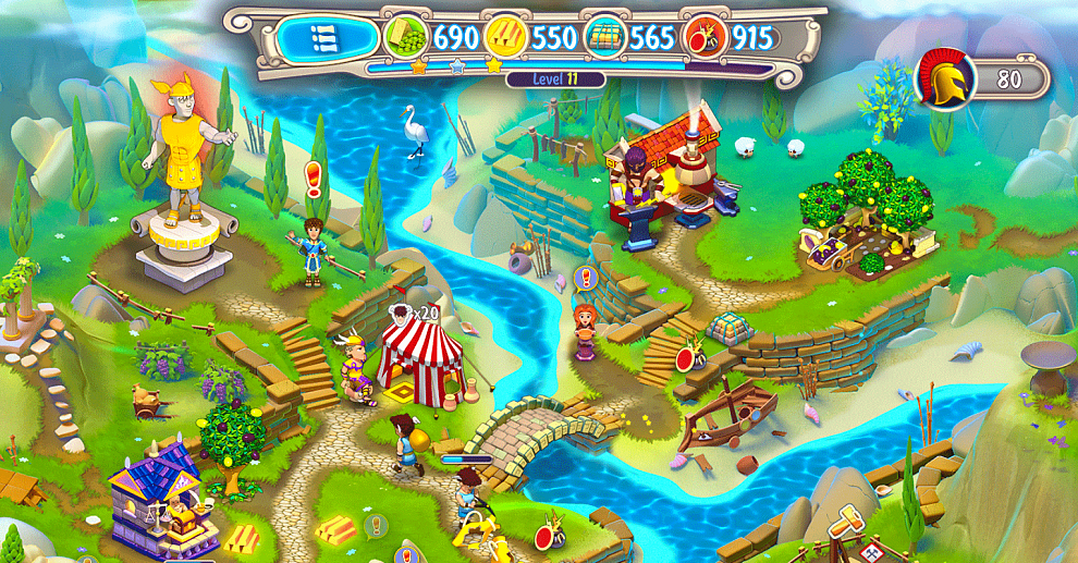 Screenshot № 1. Download Hermes: War of the Gods and more games from Realore website