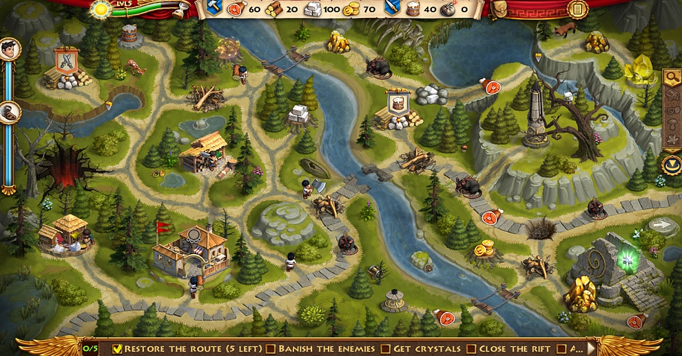 Screenshot № 3. Download Roads of Rome: Portals and more games from Realore website