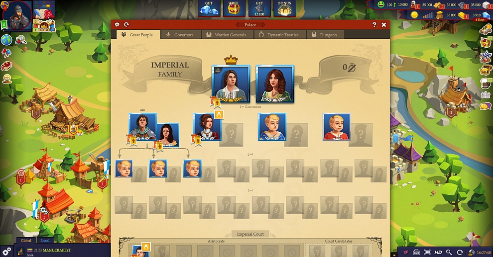 Screenshot № 1. Download Game of Emperors and more games from Realore website
