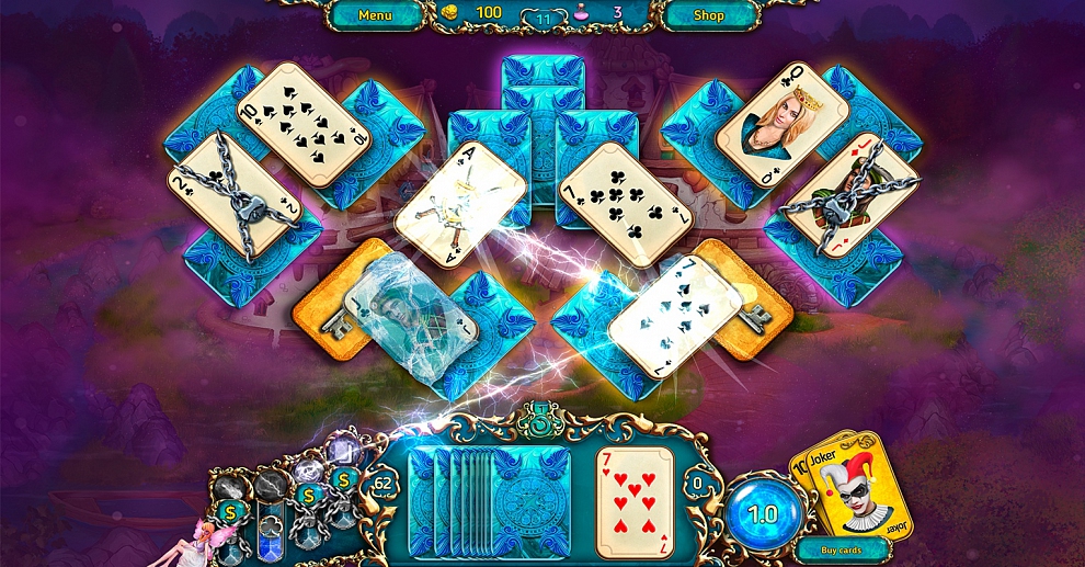 Screenshot № 4. Download Dreamland Solitaire 3: Dark Prophecy CE and more games from Realore website