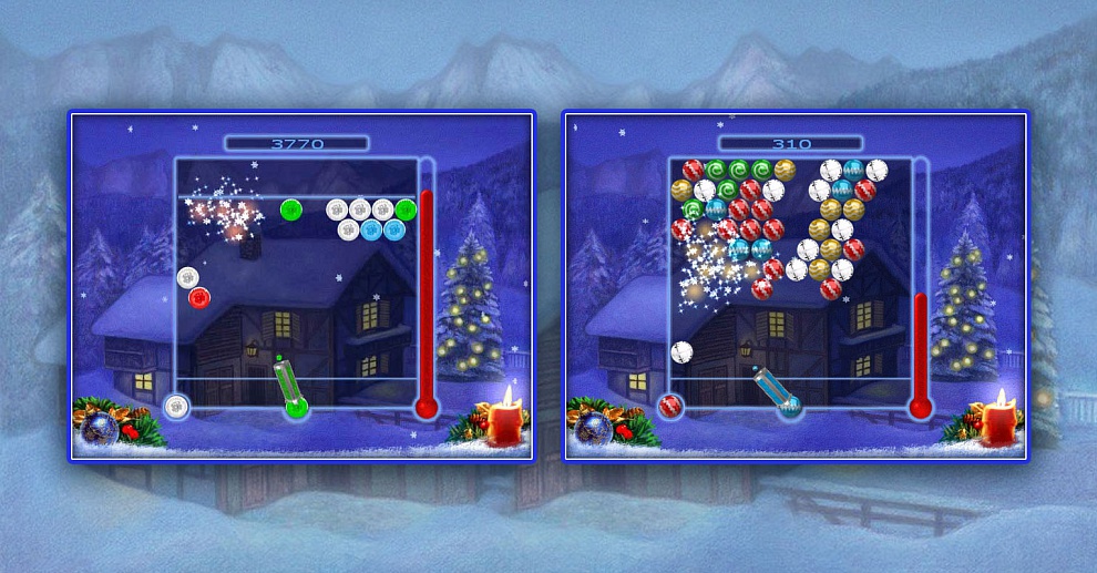 Screenshot № 2. Download Bubble Xmas and more games from Realore website