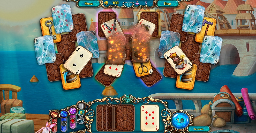 Screenshot № 1. Download Dreamland Solitaire 3: Dark Prophecy CE and more games from Realore website