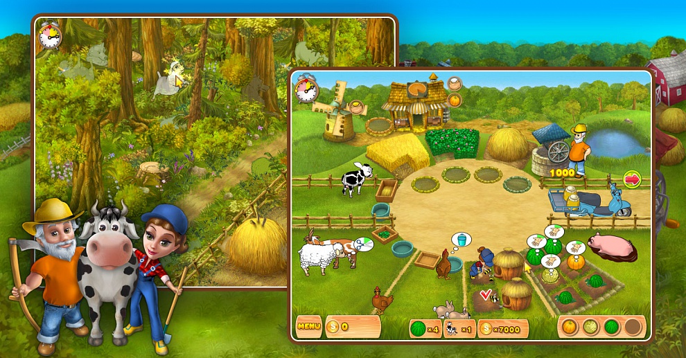 Screenshot № 2. Download Farm Mania and more games from Realore website