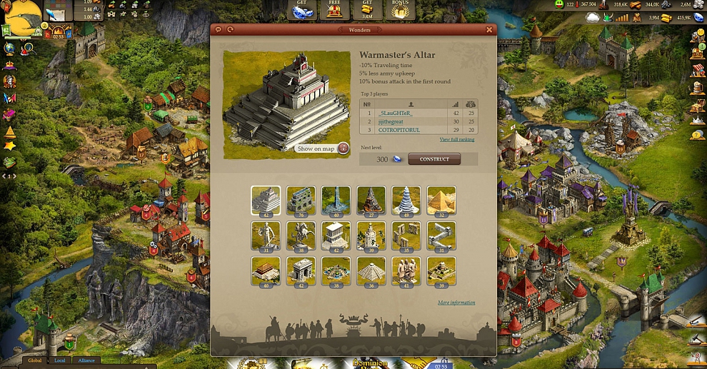 Screenshot № 5. Download Imperia Online and more games from Realore website