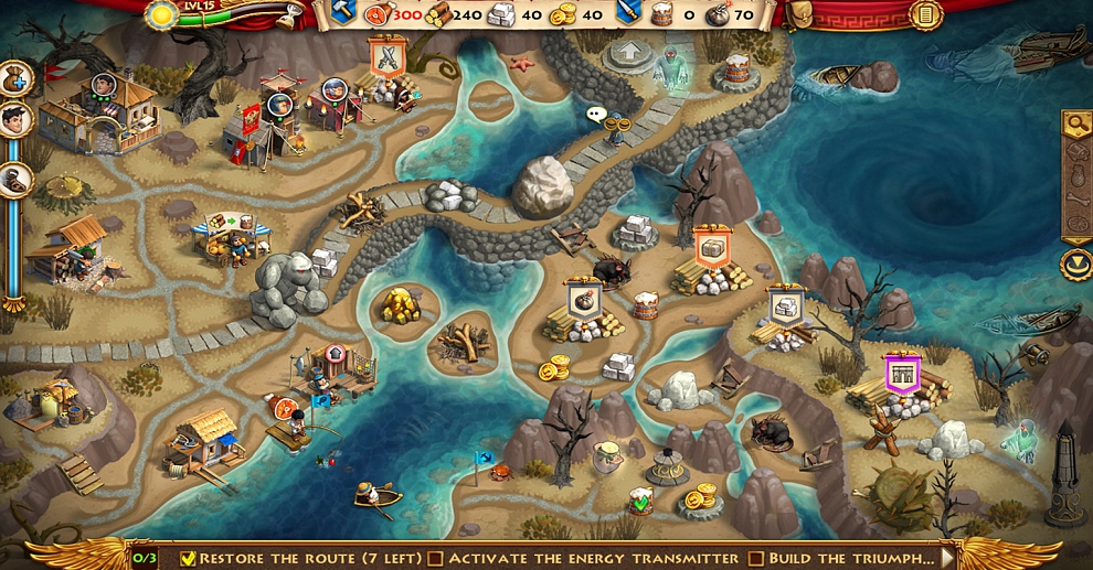 Screenshot № 5. Download Roads of Rome: Portals and more games from Realore website