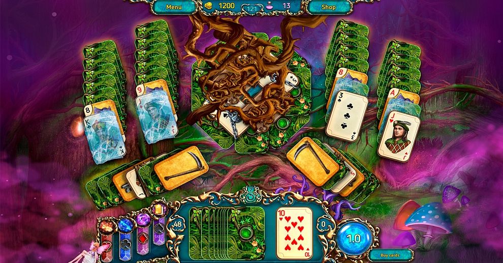 Screenshot № 3. Download Dreamland Solitaire 3: Dark Prophecy CE and more games from Realore website